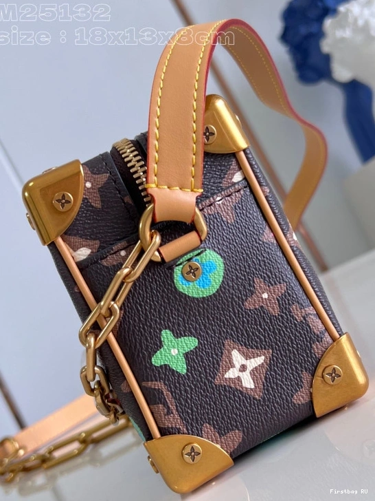 First bag ru MINI VUITTON TRUNK-18.5*13*8cm SOFT LOUIS 0809